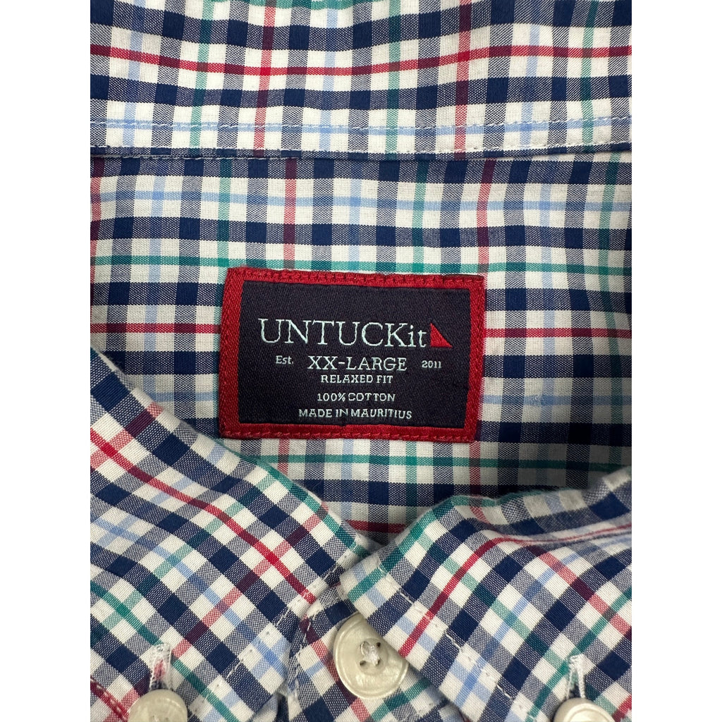 UNTUCKit Loughlin Plaid Relaxed Fit Long Sleeve Shirt — Size 2XL // Preowned
