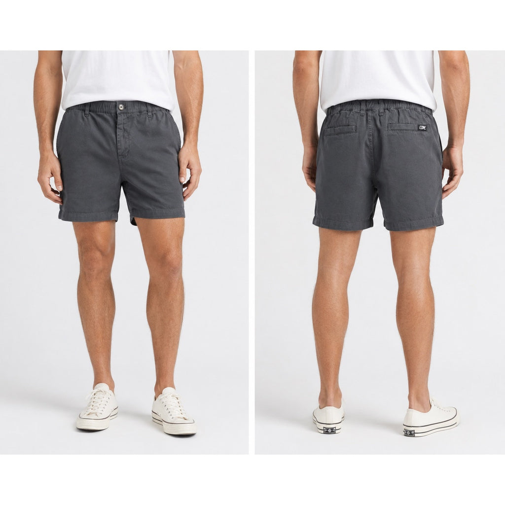 Cove 5" Chino Shorts in Charcoal — Size 38 // Preowned