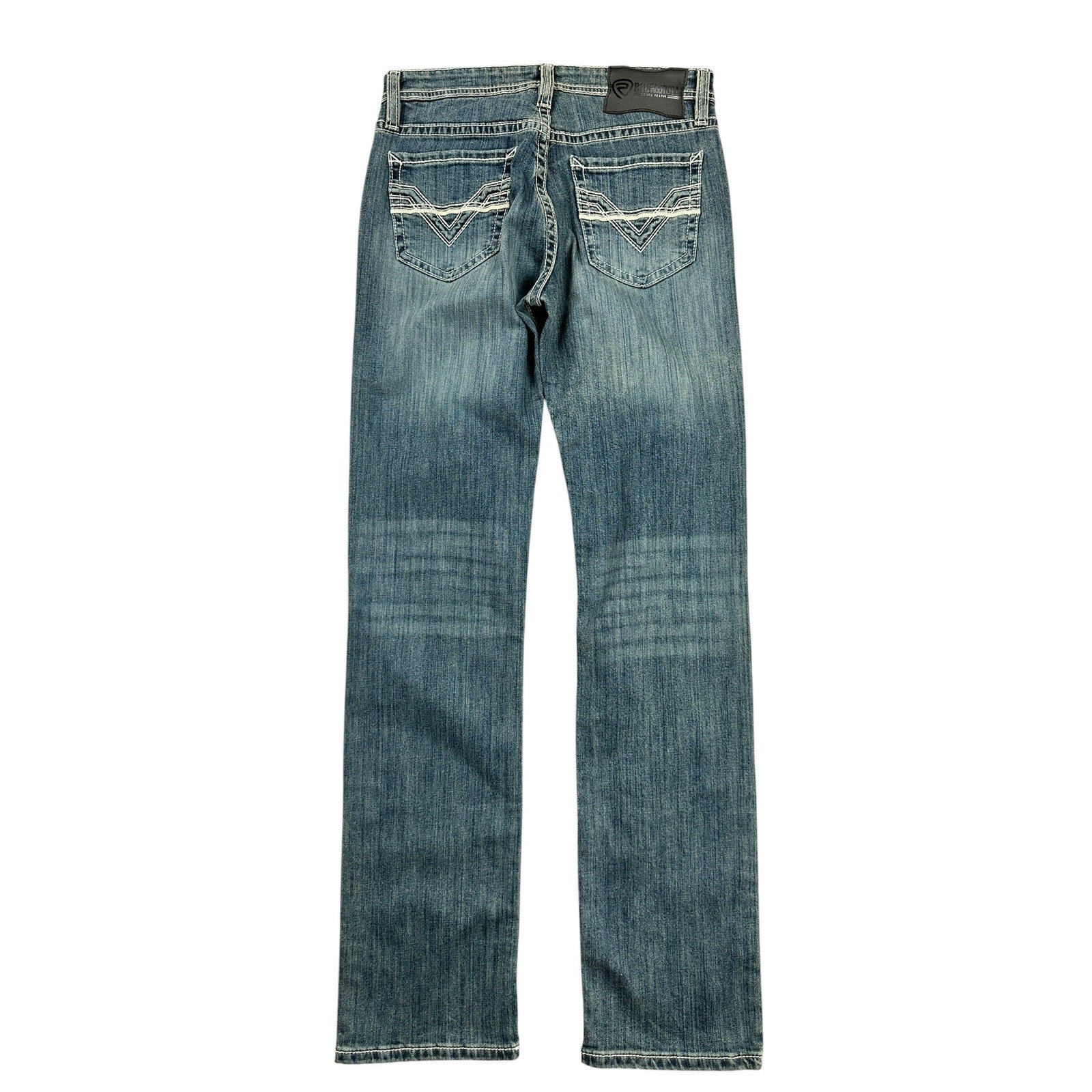 Rock & Roll Denim Revolver Slim Straight Leg Jean in Blue — Size 30x34 // Preowned