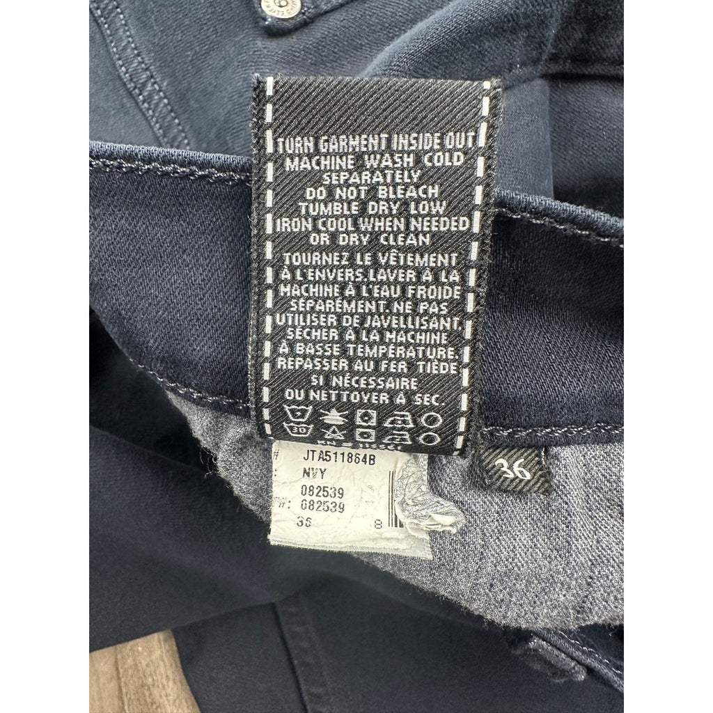 7 For All Mankind Slimmy Stretch Jean in Navy Blue — Size 36 // Preowned