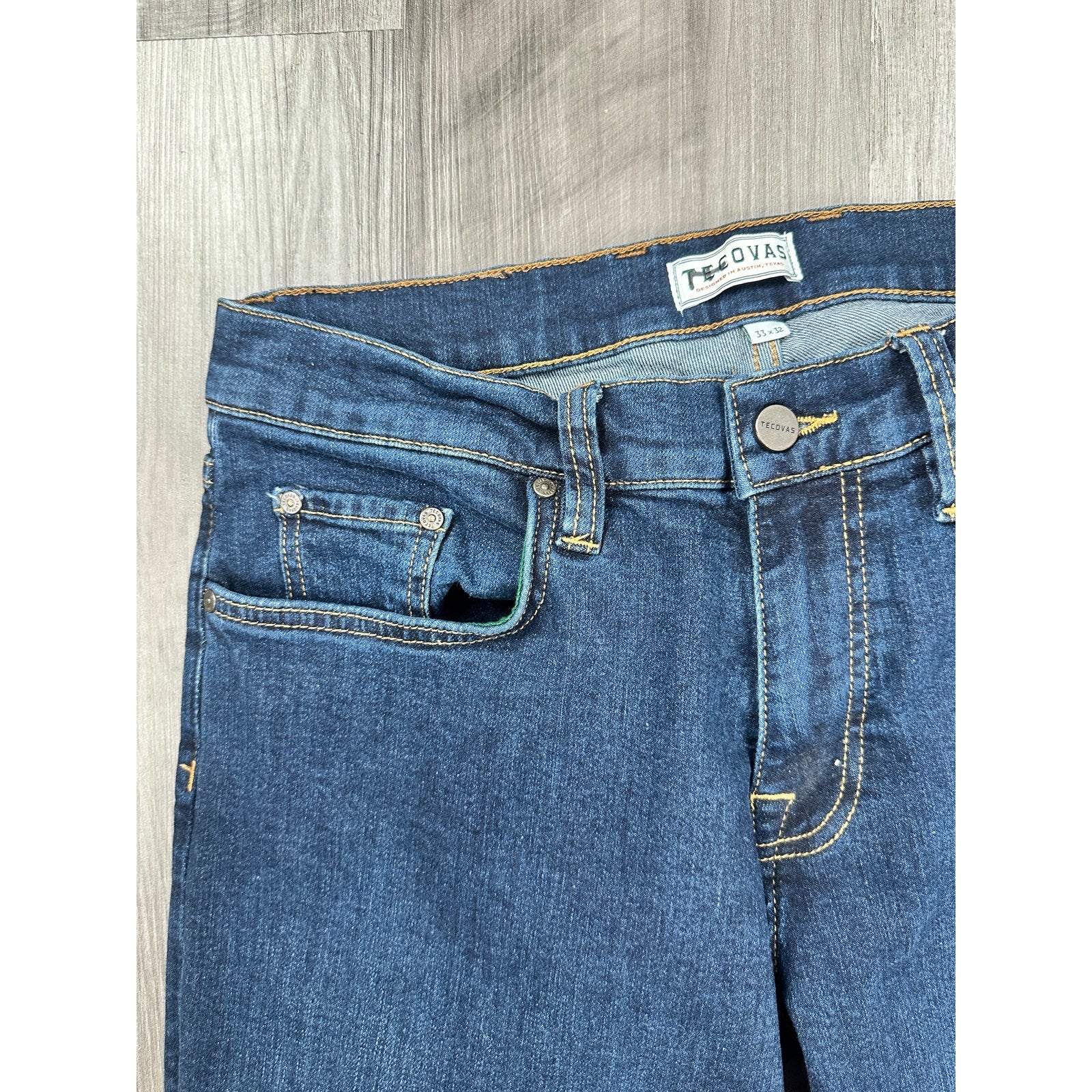 Tecovas Standard Straight Jean in Dark Blue — Size 33x32 // Preowned