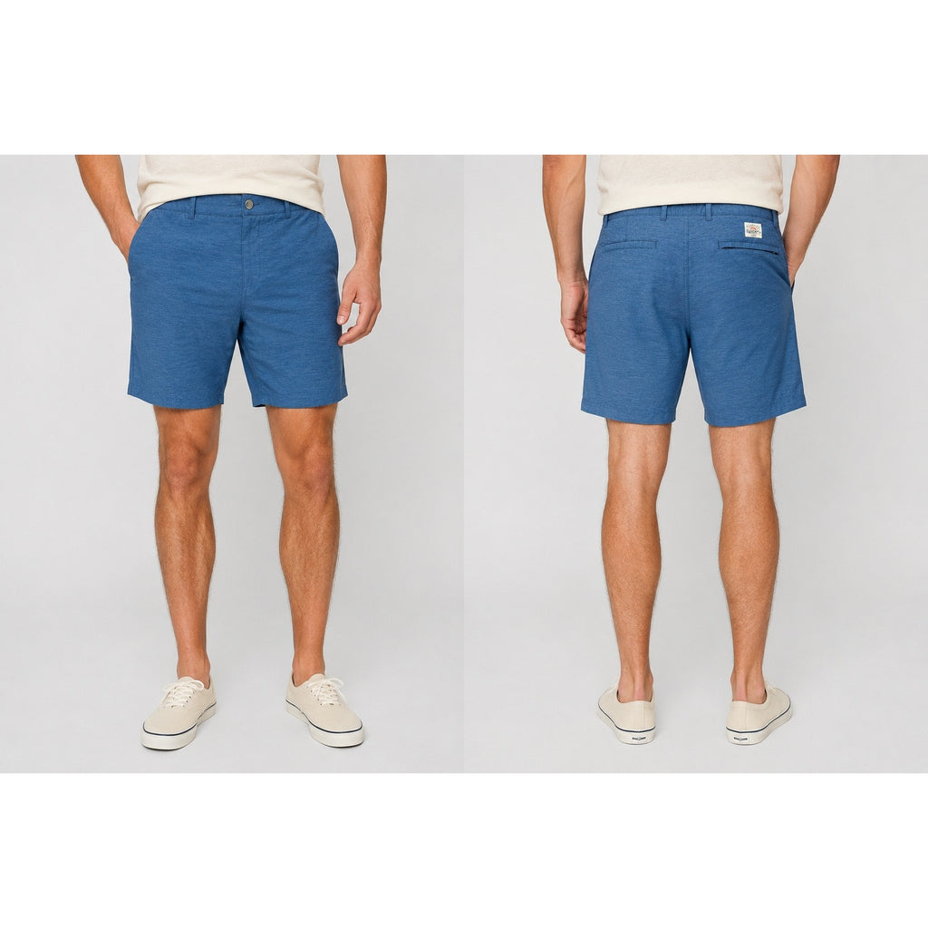 Faherty All Day Performance Shorts in Blue — Size 35 // Preowned