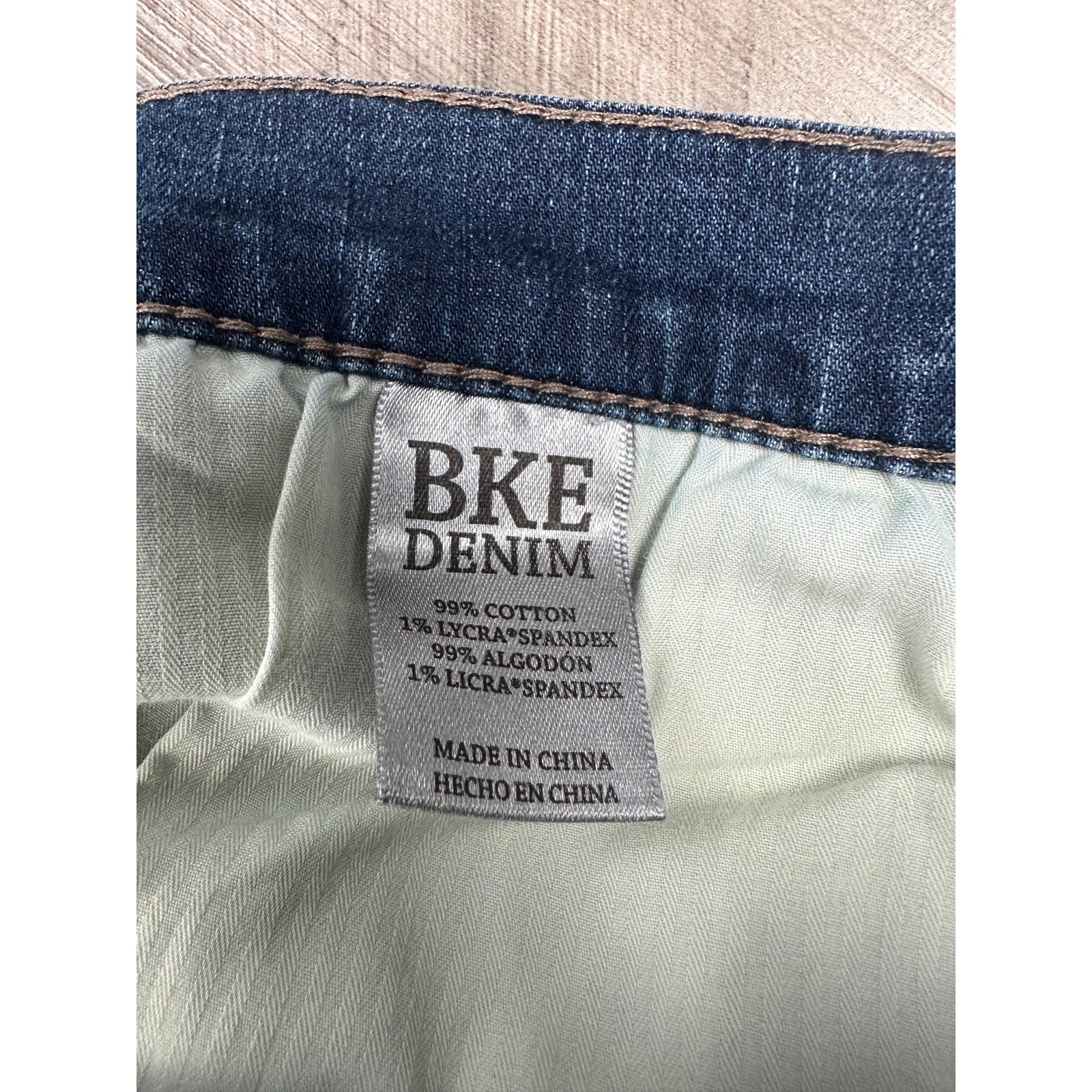 BKE Nolan Straight Leg Stretch Jean in Blue — Size 38R // Preowned