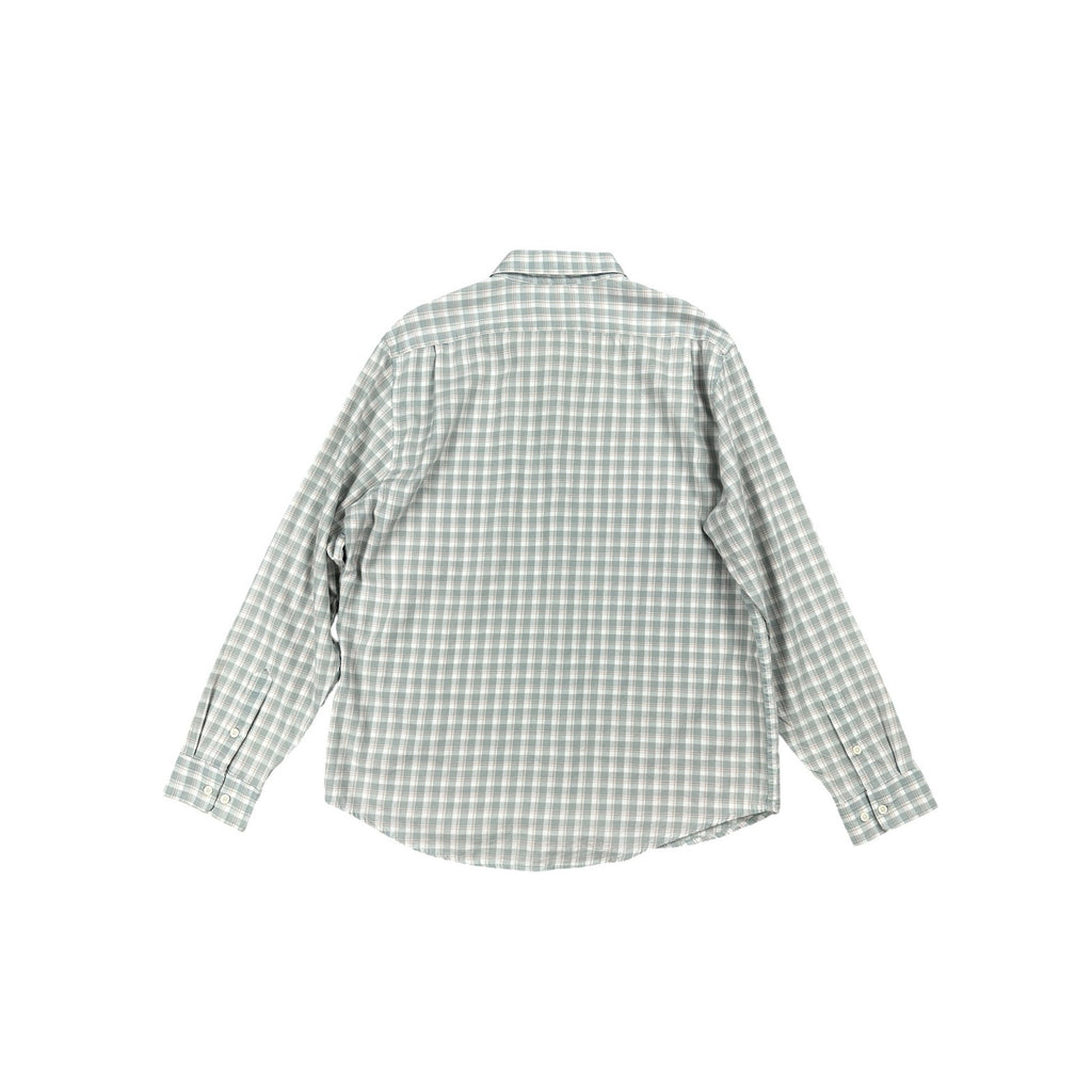 The Normal Brand Plaid Long Sleeve Button Down in Gray Tan Red and White — Size XL // Preowned