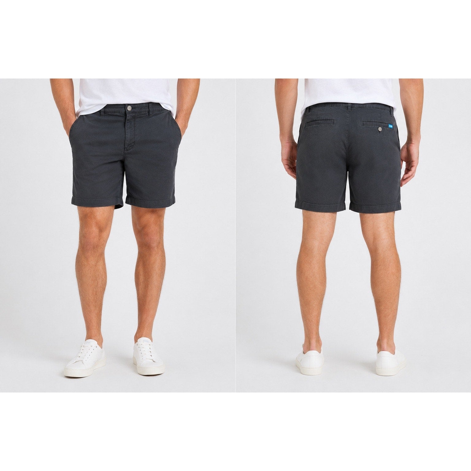 Chubbies The Flat Front Collection Regular Fit 7" Chino Shorts in Shadowstorm Black — Size 32 // Preowned