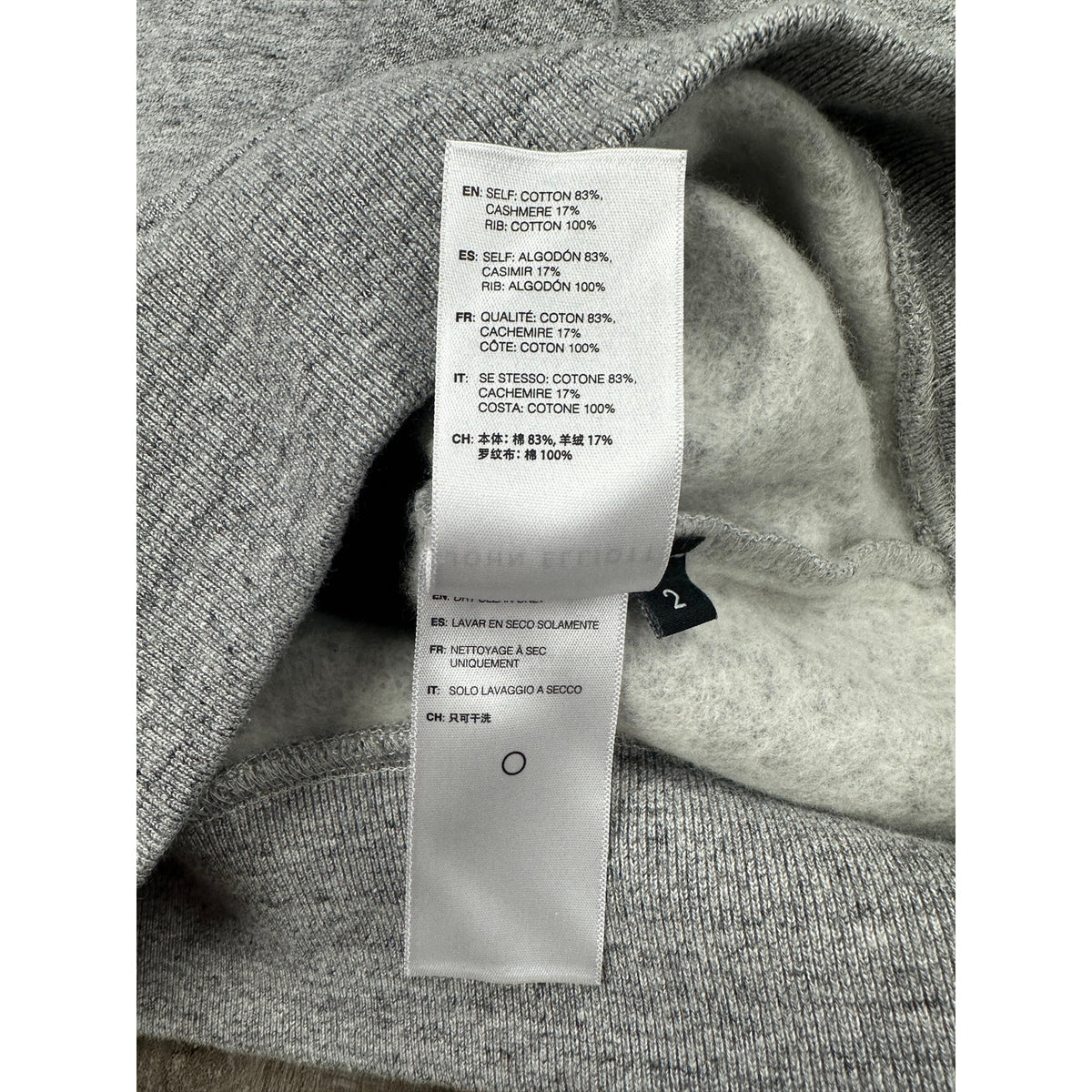 John Elliott Cashmere Fleece Beach Crewneck Sweatshirt — Size 2 (Medium) // Preowned