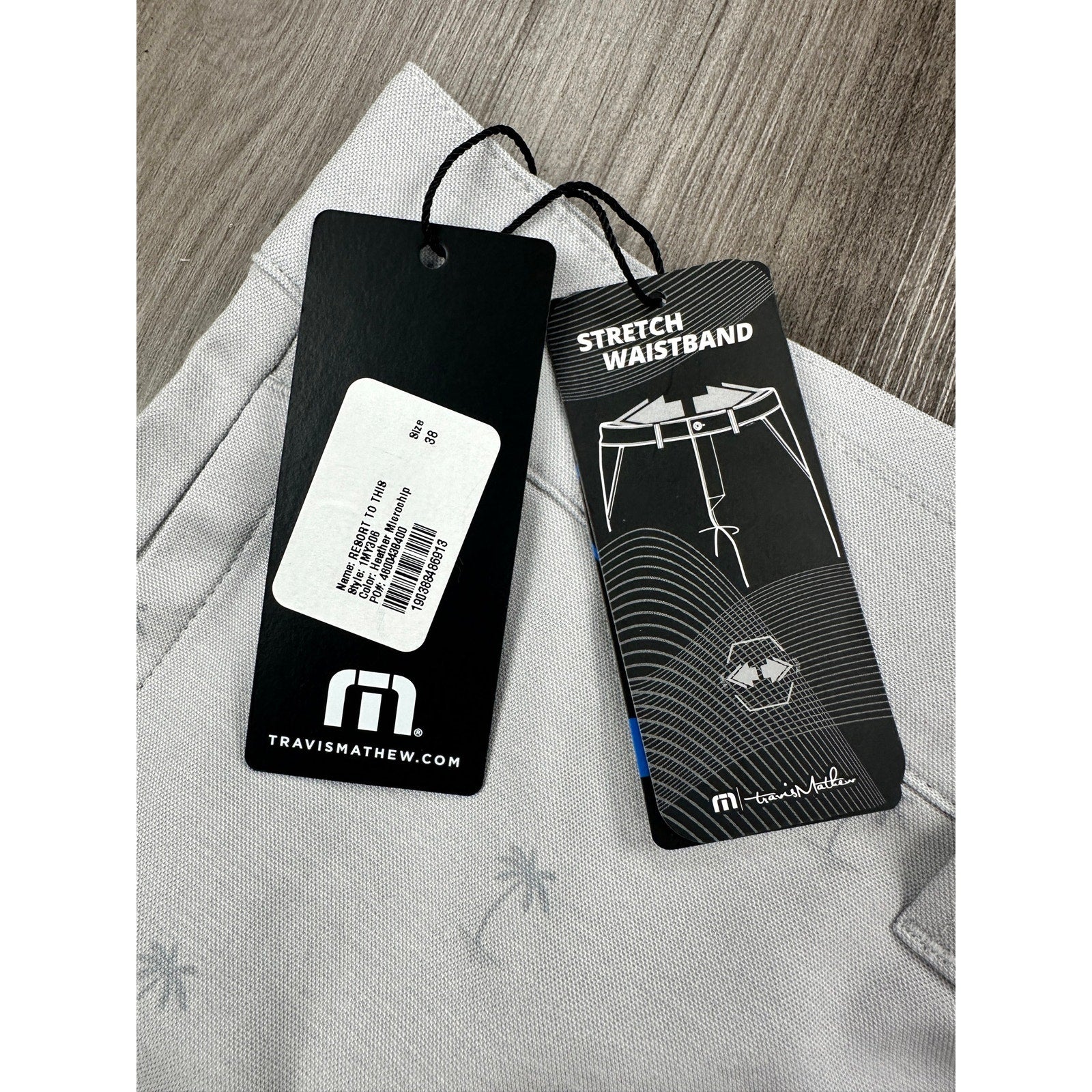 Travis Mathew Resort to This Golf Shorts in Heather Microchip — Size 38