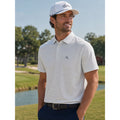 Rhoback The Be The Ball Performance Golf Polo in White Gray — Size 2XL // Preowned
