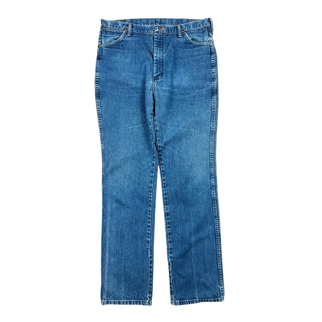 Wrangler Made in USA Cowboy Cut Slim Fit Prewashed Jeans in Blue — Size 39x36 // Preowned
