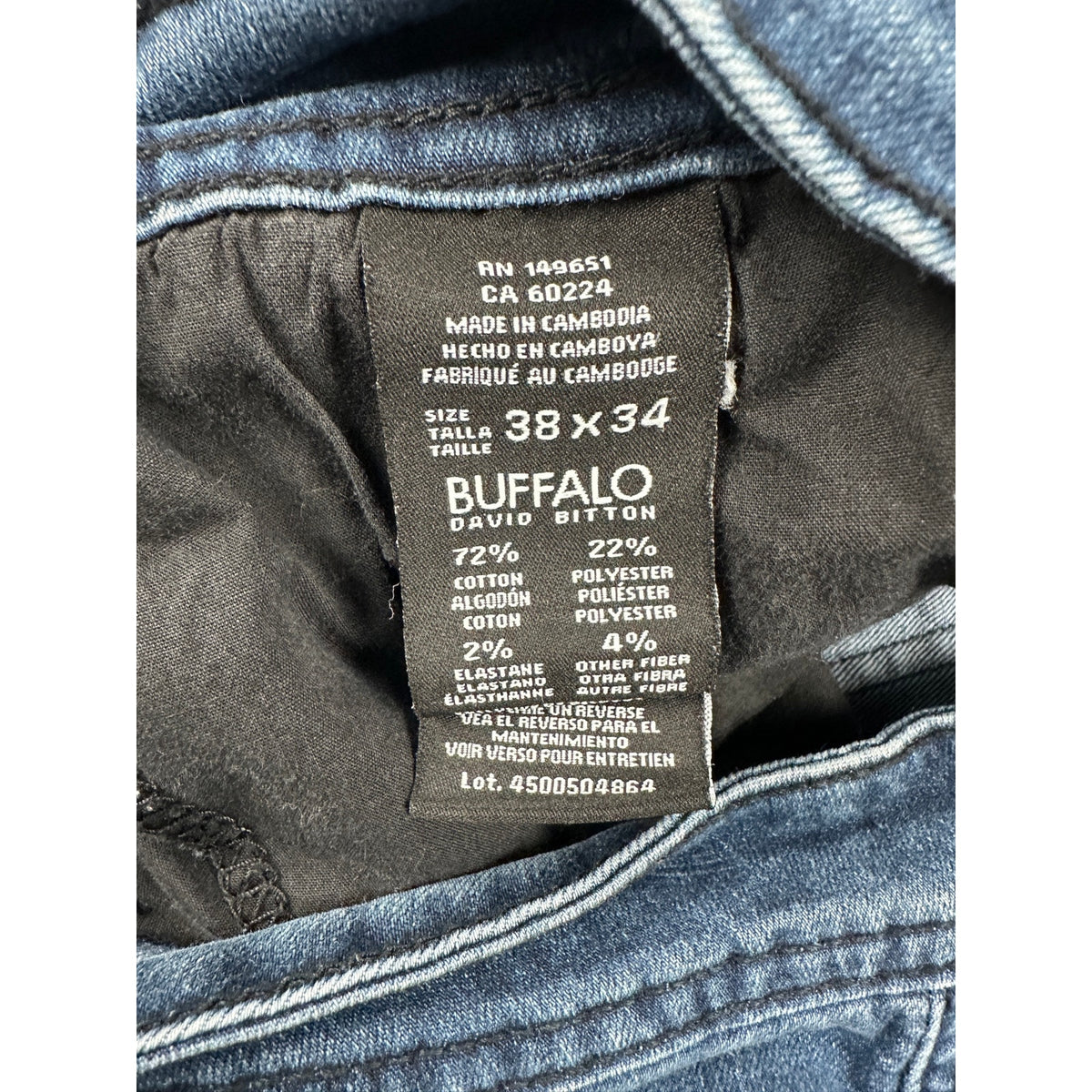 Buffalo David Bitton Axel Slim Stretch Jeans — Size 38x34 // Preowned