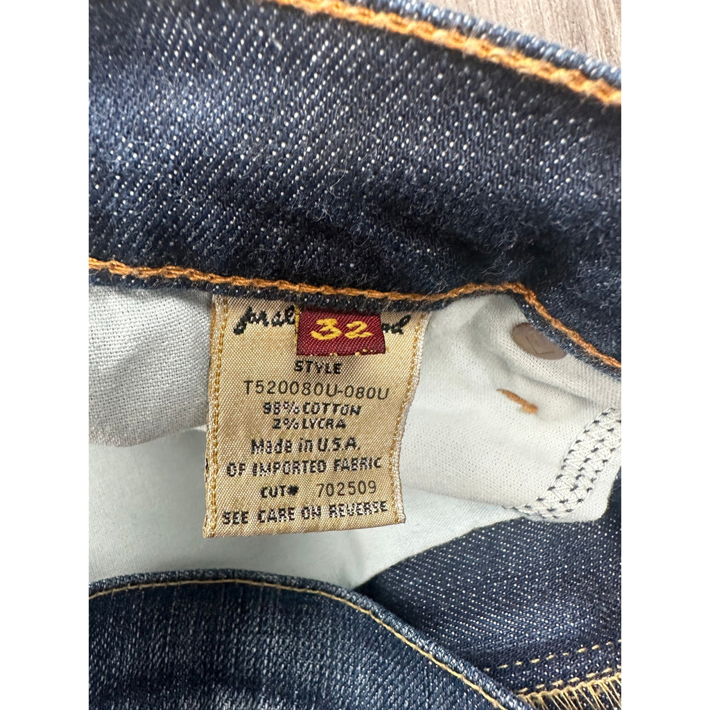 7 For All Mankind Bootcut Jean Made in USA in Blue — Size 32 // Preowned