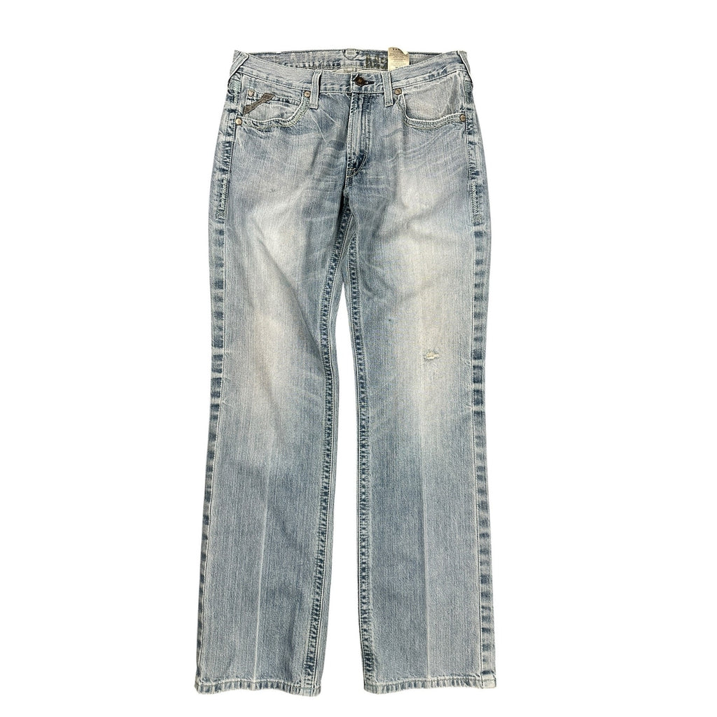 Ariat M5 Straight Gambler Stackable Light Wash Jeans — 34x36