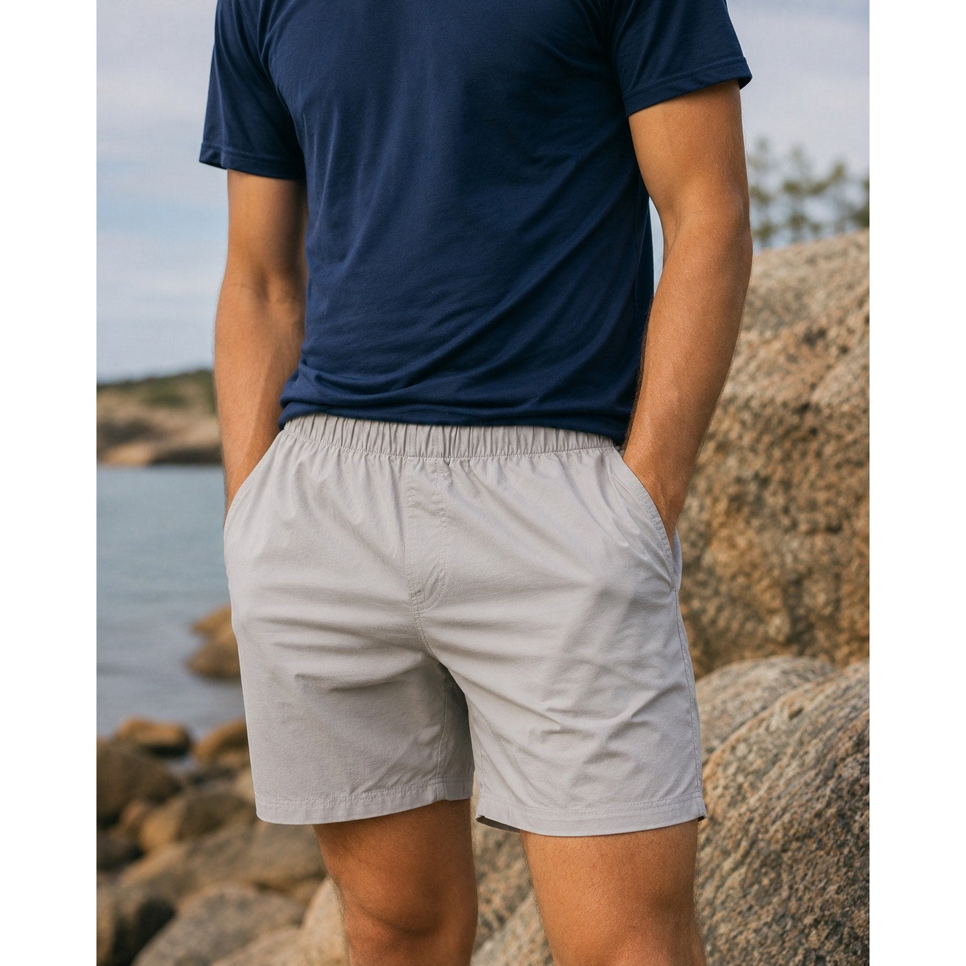 Rhoback The Trekkers Every Performance Short in Gray — Size XL // Preowned