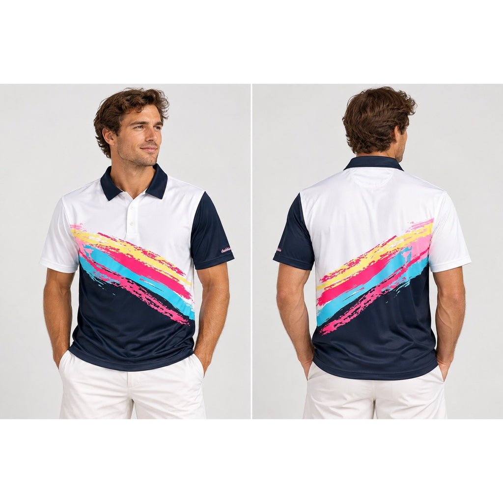 Chubbies The Tennis Champ Performance Polo — Size Medium