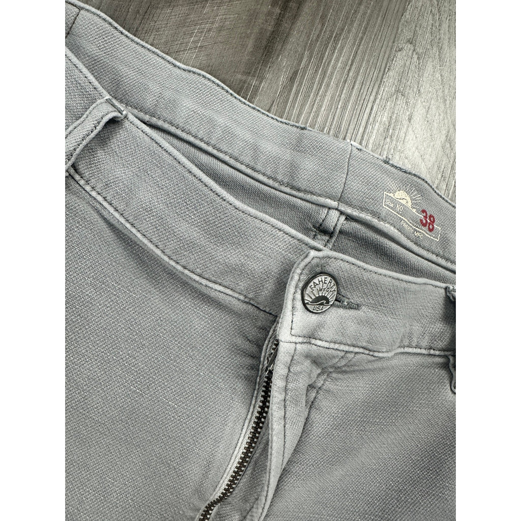 Faherty Stretch Terry 5 Pocket Pants in Gray — Size 38 // Preowned