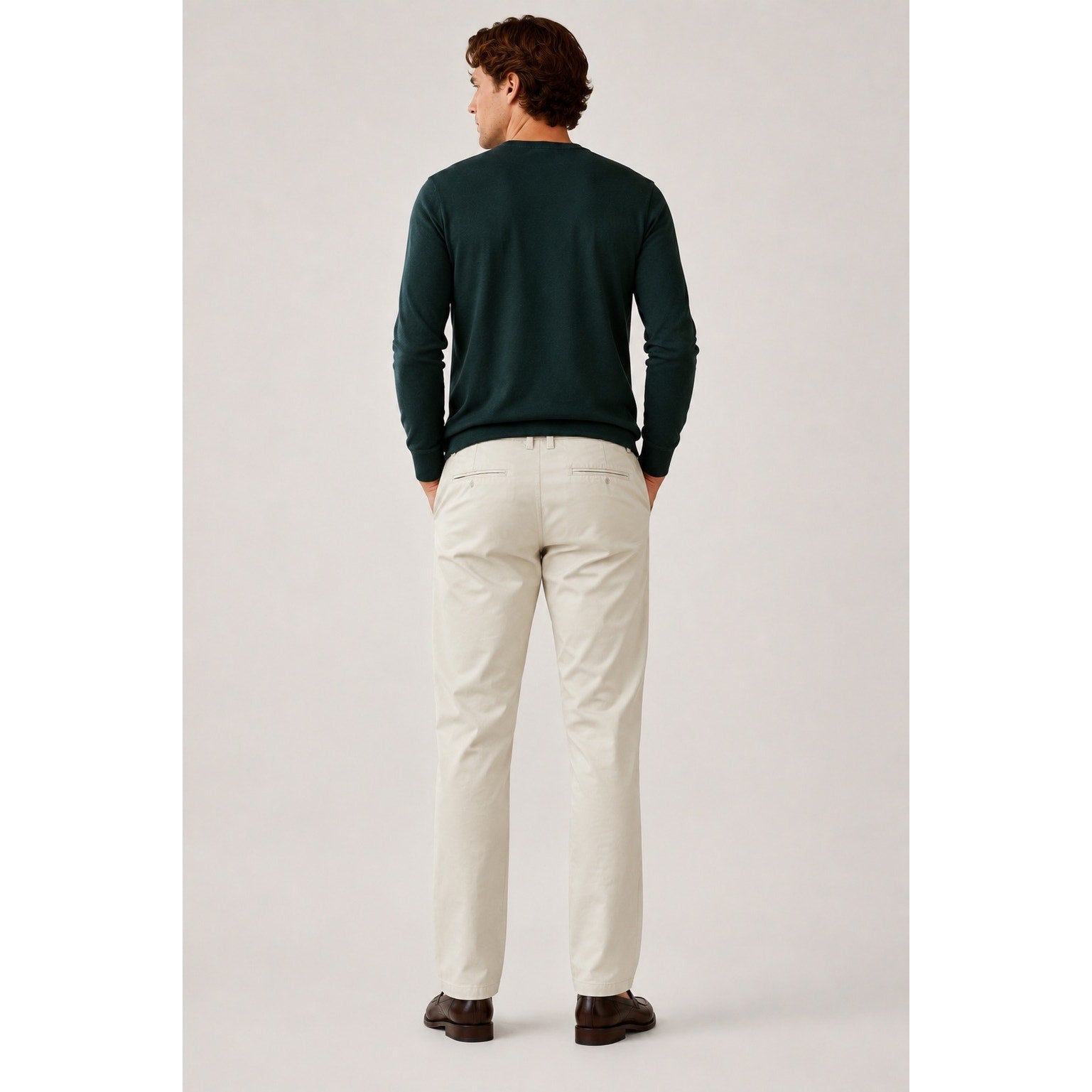 Bonobos Washed Chino Straight Leg in Cream Khaki — 35x30
