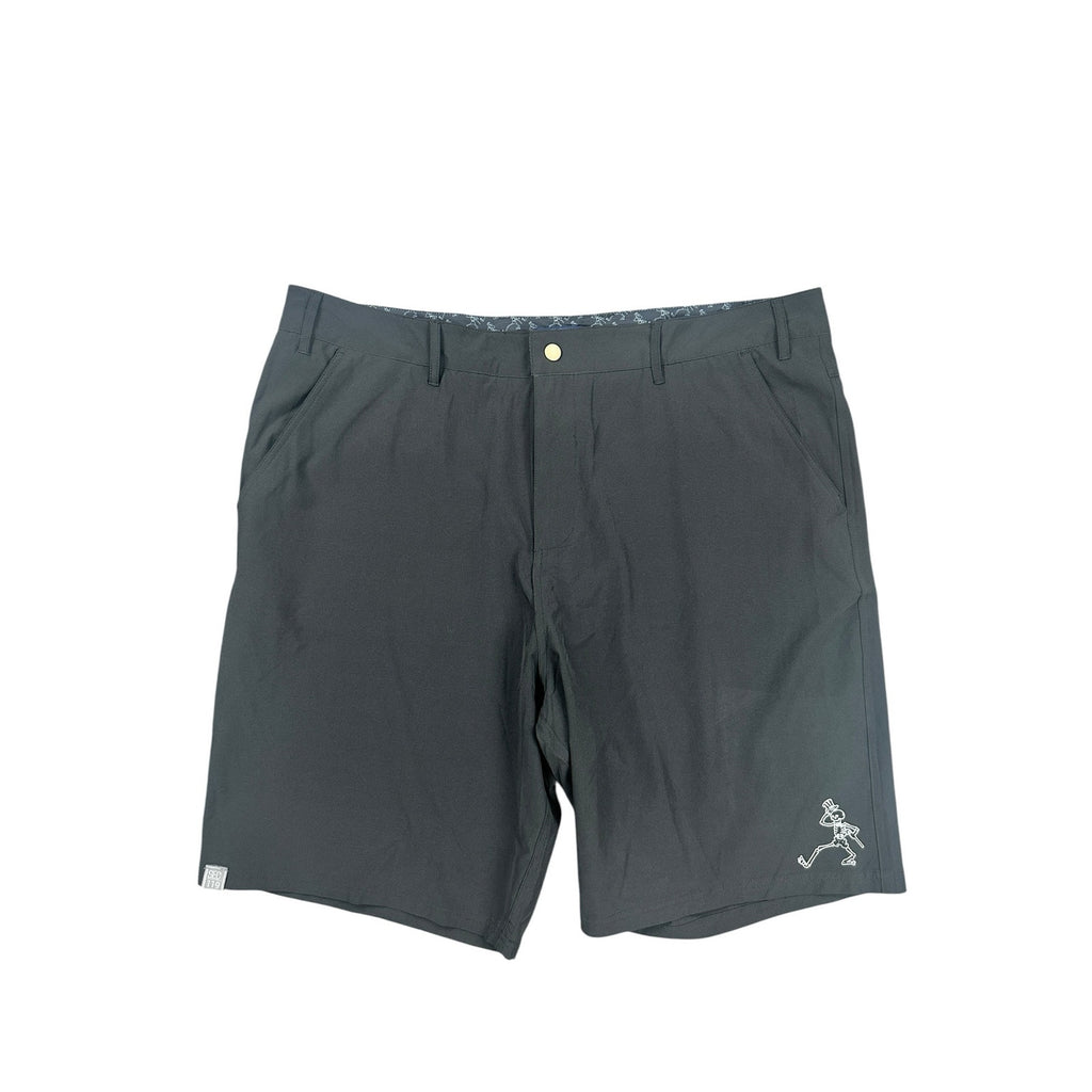 Section 119 x Grateful Dead Dancing Skeleton Performance Golf Shorts in Black — Size 42