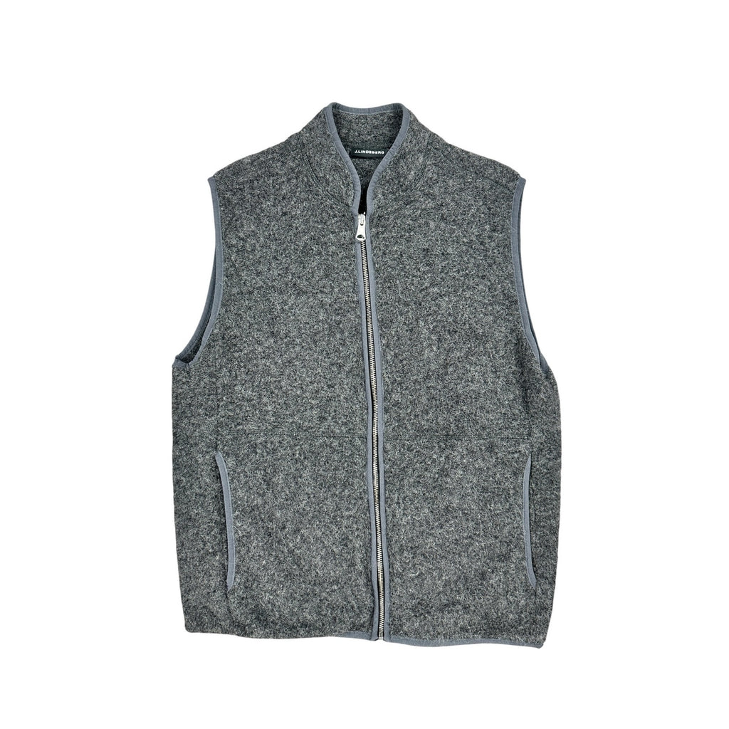 J. Lindeberg Duncan Wool Fleece Vest — Size Medium // Preowned