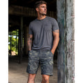 Yevhev Tactical Camo Combat Cargo Shorts in Dark Green Camo — Size XL // Preowned