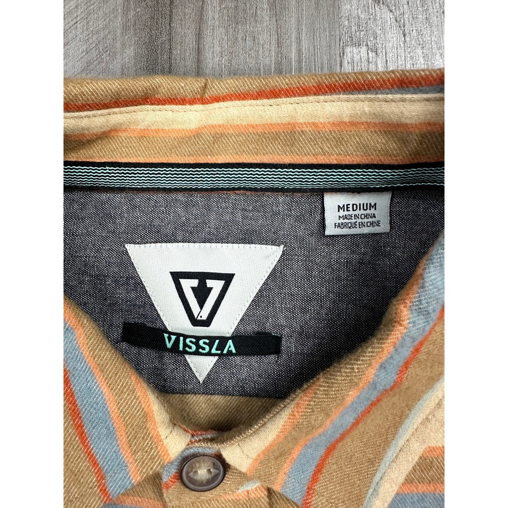 Vissla Central Coast Eco Flannel Long Sleeve Button Down Shirt — Size Medium // Preowned