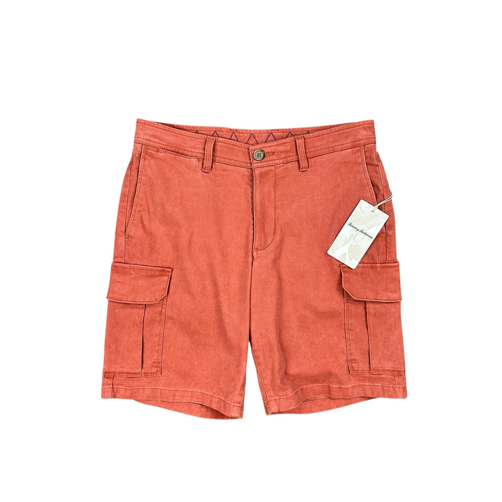 Tommy Bahama Cabo Coast Cargo 9" Shorts in Desert Red — Size 30