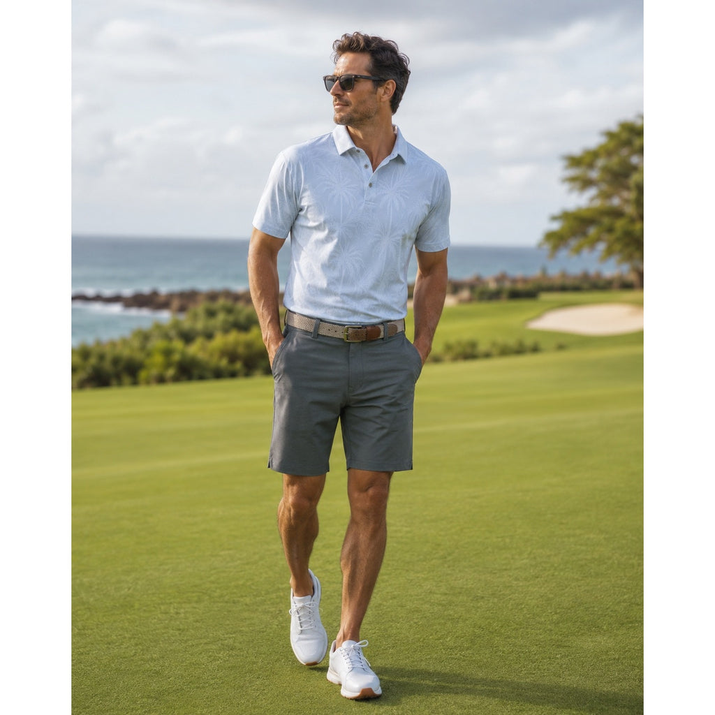 Tommy Bahama On Par Performance Hybrid 10" Shorts (Big & Tall) in Coal — Size 44 Regular