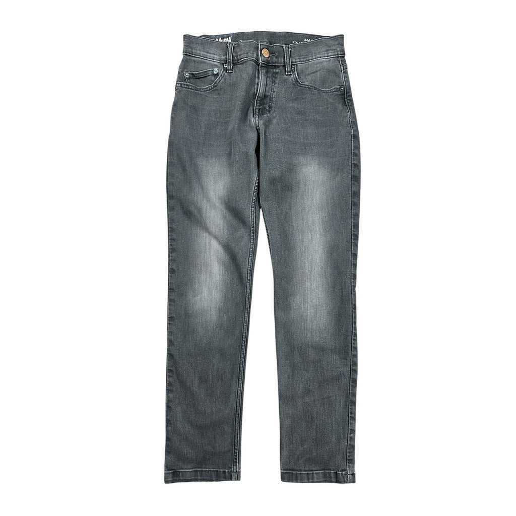 Mugsy Mags Modern Slim Straight Stretch Jean in Washed Black — Size 30x30 // Preowned