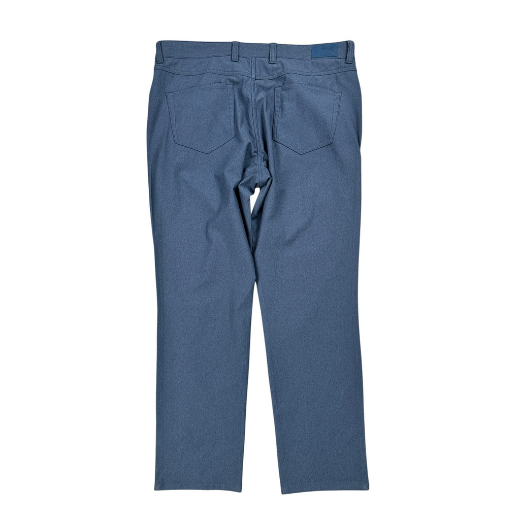 Peter Millar Brevard Performance Flannel Five-Pocket Pants in Navy — Size 35x32 // Preowned