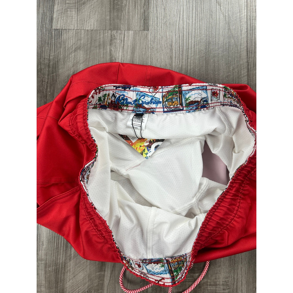 Robert Graham Traveling Swim Trunks Around the World — Size Large