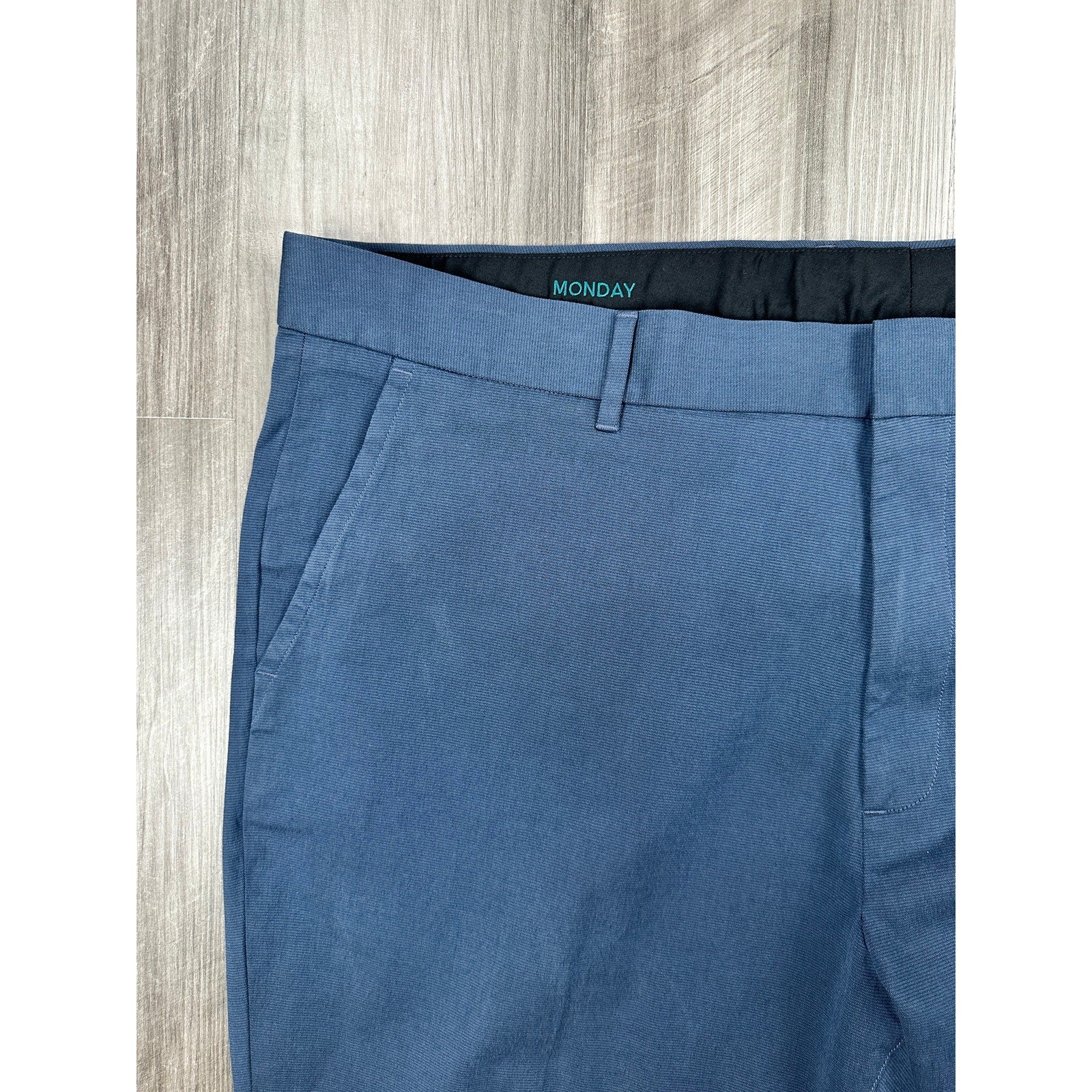 Bonobos Weekday Warrior Monday Slim Chino Dress Pants in Navy — Size 46x32