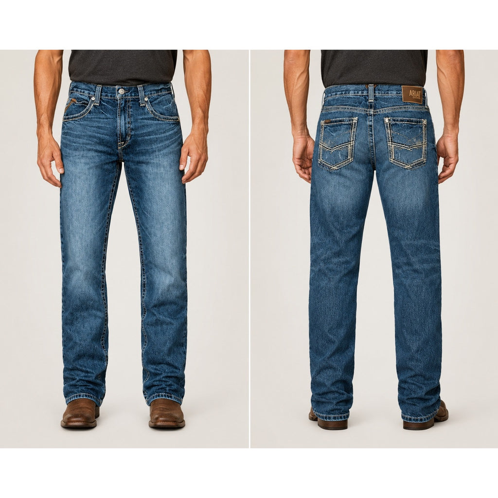 Ariat Gambler M5 Stackable Straight Leg Jean in Blue — Size 32x34 // Preowned