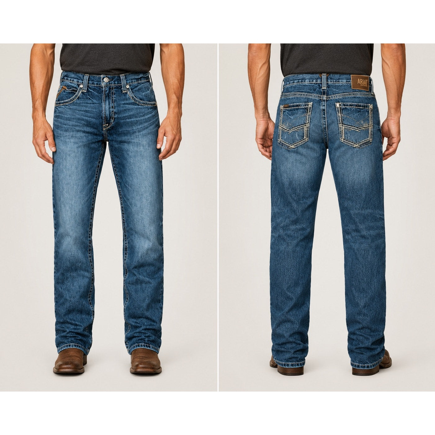 Ariat Gambler M5 Stackable Straight Leg Jean in Blue — Size 32x34 // Preowned