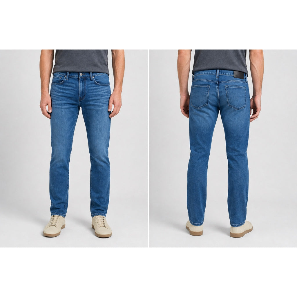 Paige Federal Slim Straight Jeans in Doncaster Blue — Size 33 // Preowned