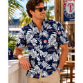 Reyn Spooner Aloha Texas Rangers MLB Classic Short Sleeve Button Down in Navy White Red — Size XL