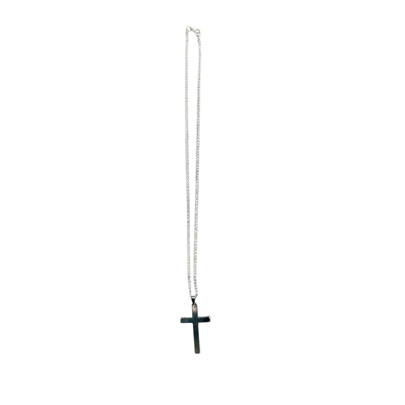 Andrew Christian Cross Necklace in Silver — One Size