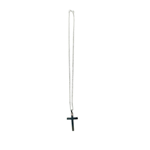Andrew Christian Cross Necklace in Silver — One Size