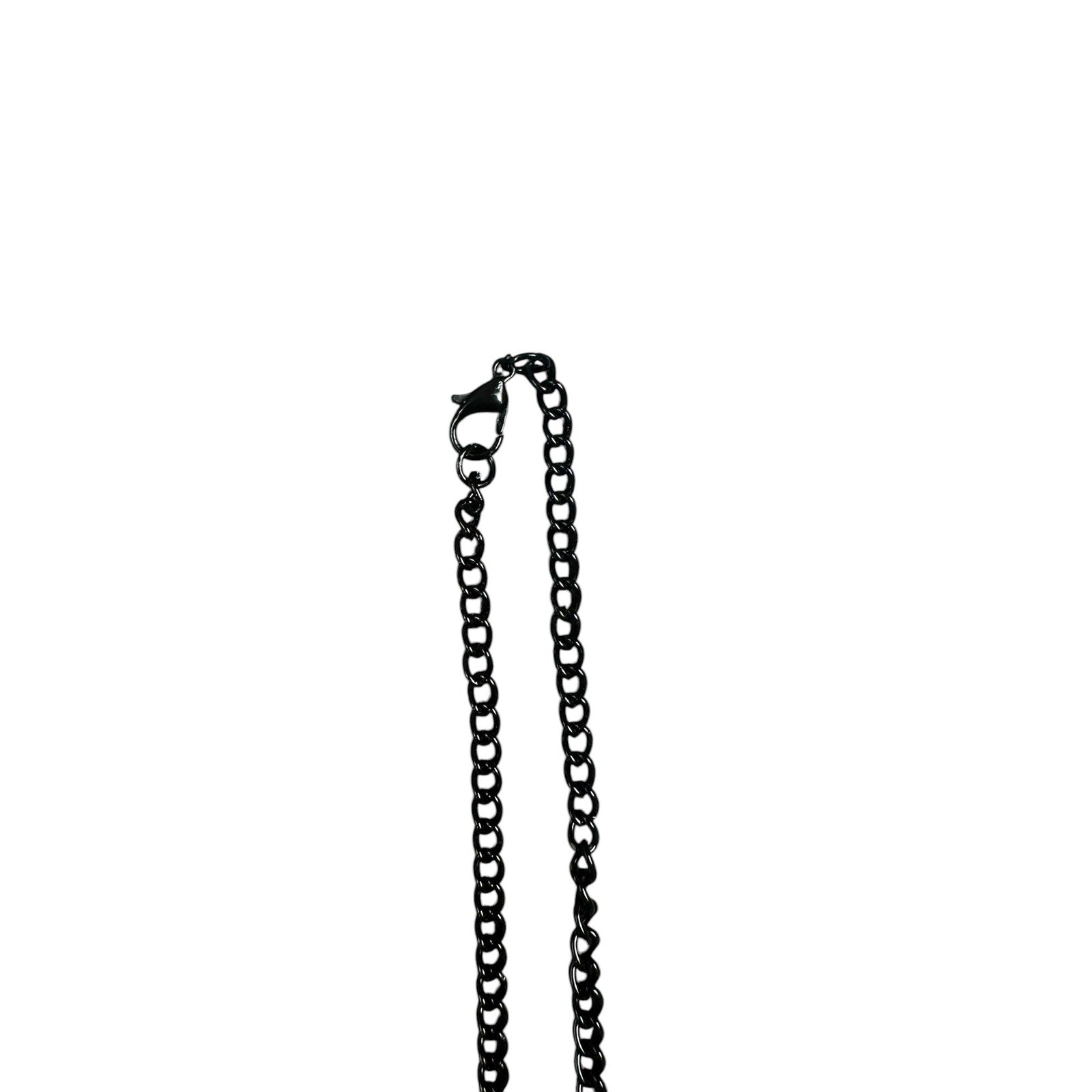 Andrew Christian Cross Necklace in Black — One Size