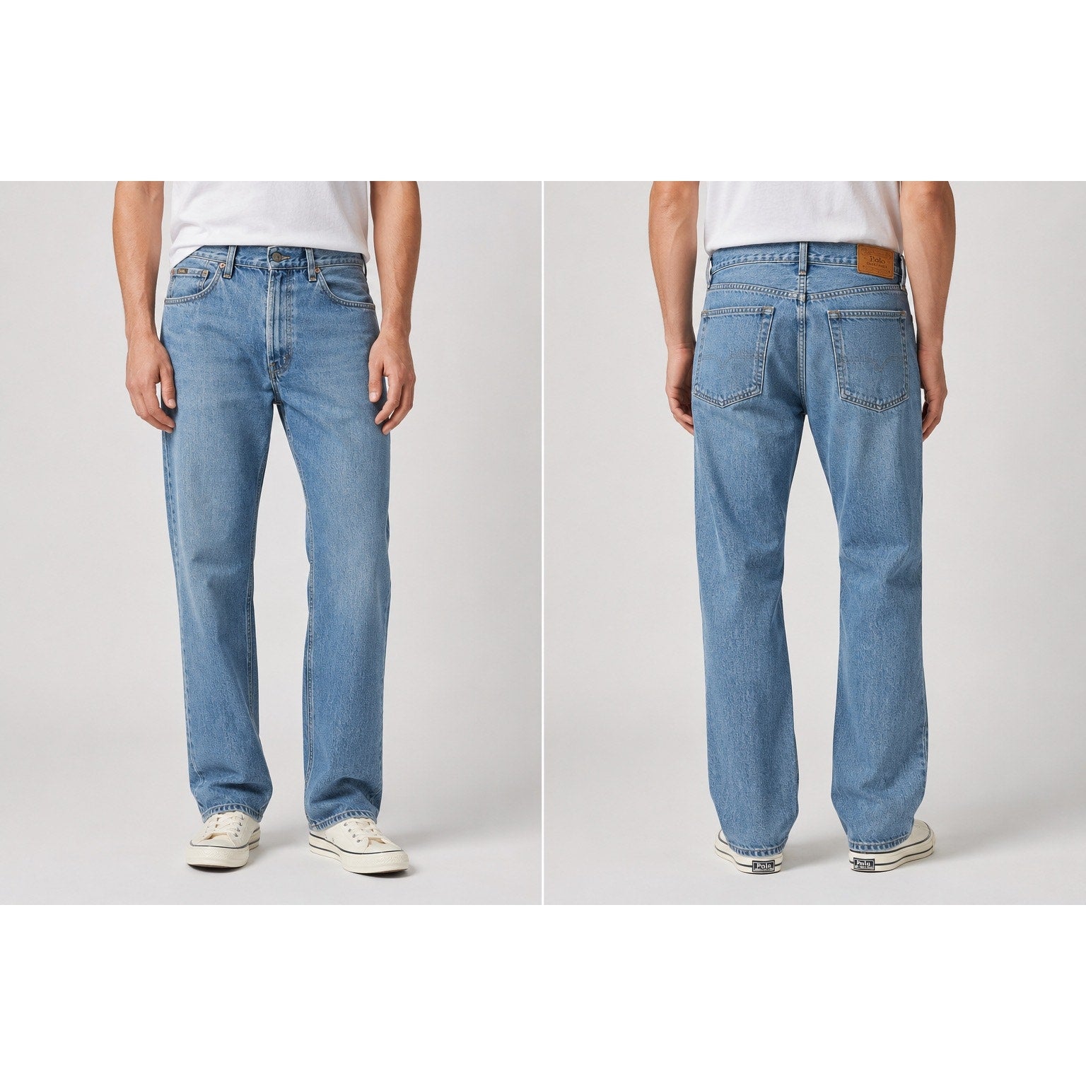 Polo Ralph Lauren Hampton Relaxed Straight Jeans in Blue — Size 38x30 // Preowned