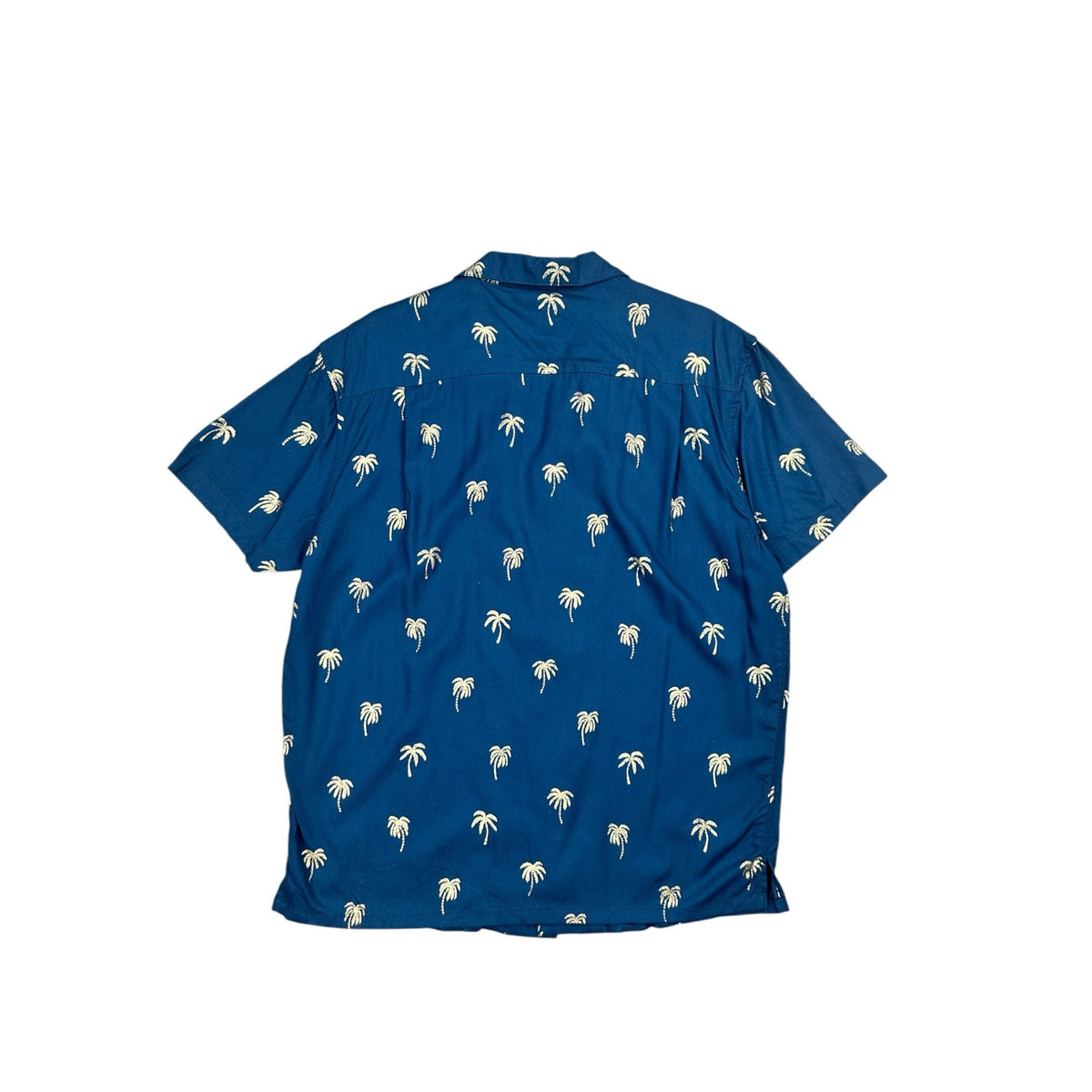 Chubbies The Gold Palm Rayon Sunday Short Sleeve Button Down Shirt — Size Medium