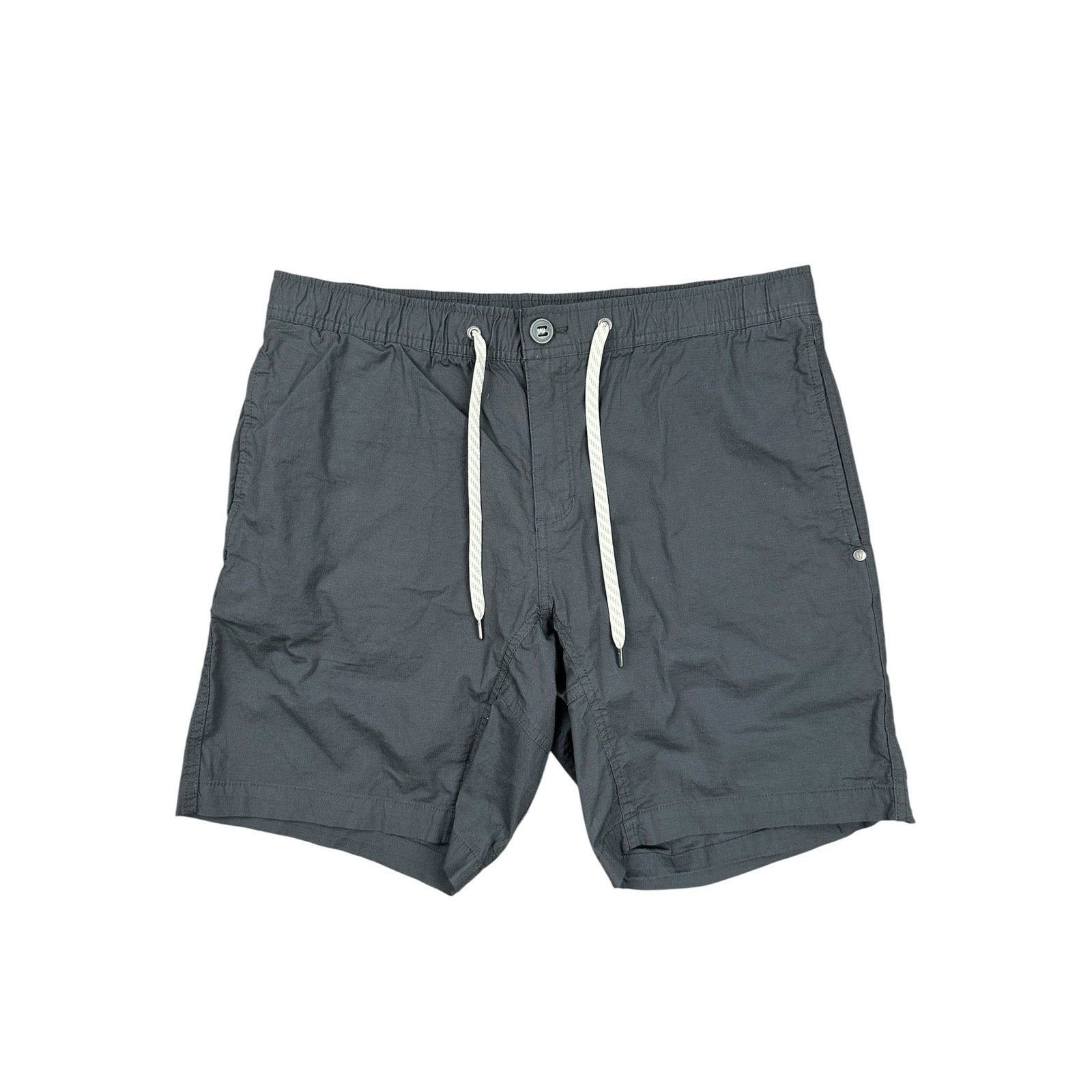 Vuori Charcoal Ripstop Cotton Shorts - Large