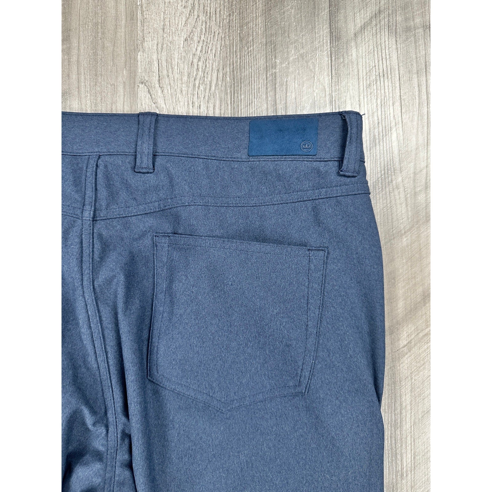 Peter Millar Brevard Performance Flannel Five-Pocket Pants in Navy — Size 35x32 // Preowned