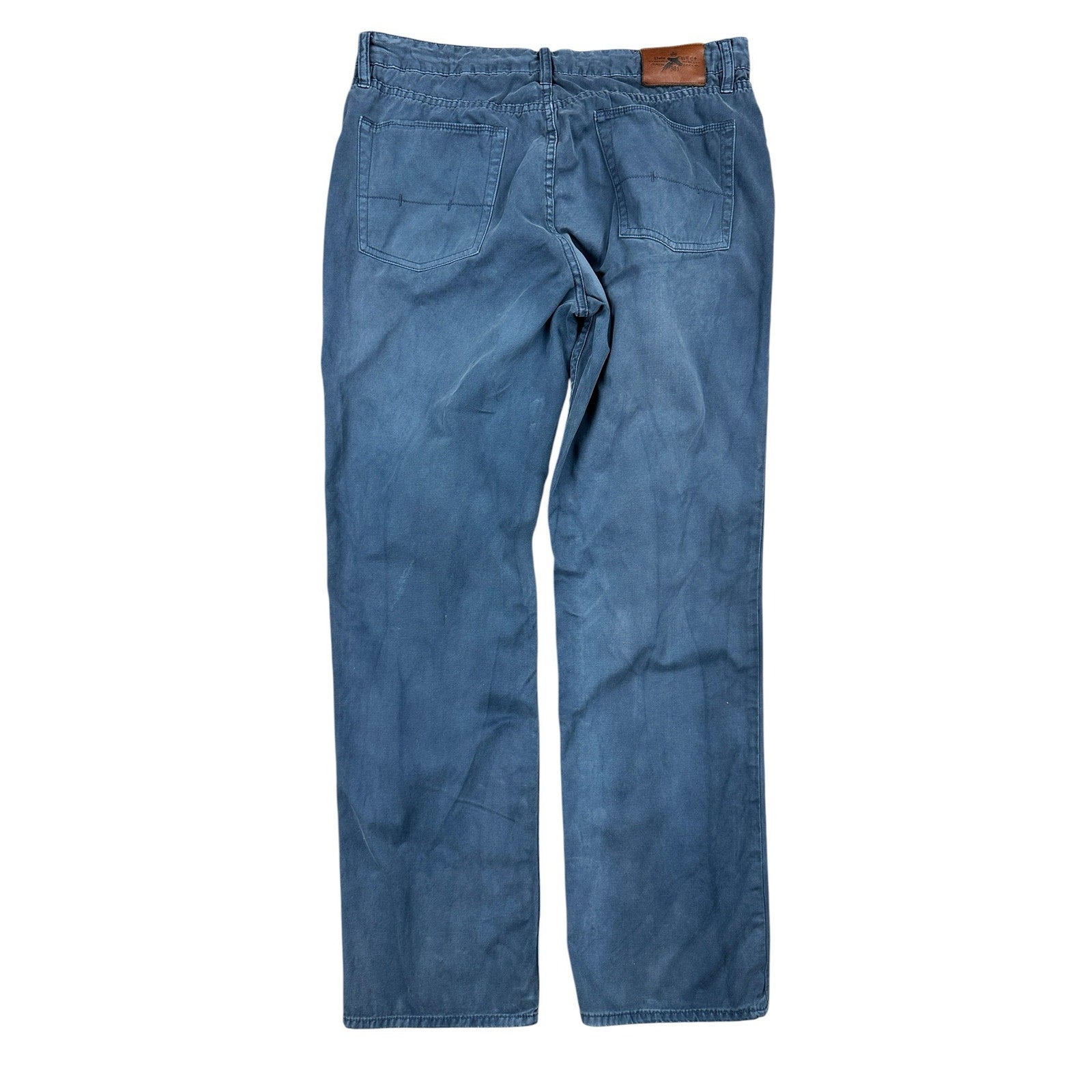 Polo Ralph Lauren Vintage Flying Pheasant Motif Embroidered Pocket Chino Pants in Navy — Size 36x32 // Preowned