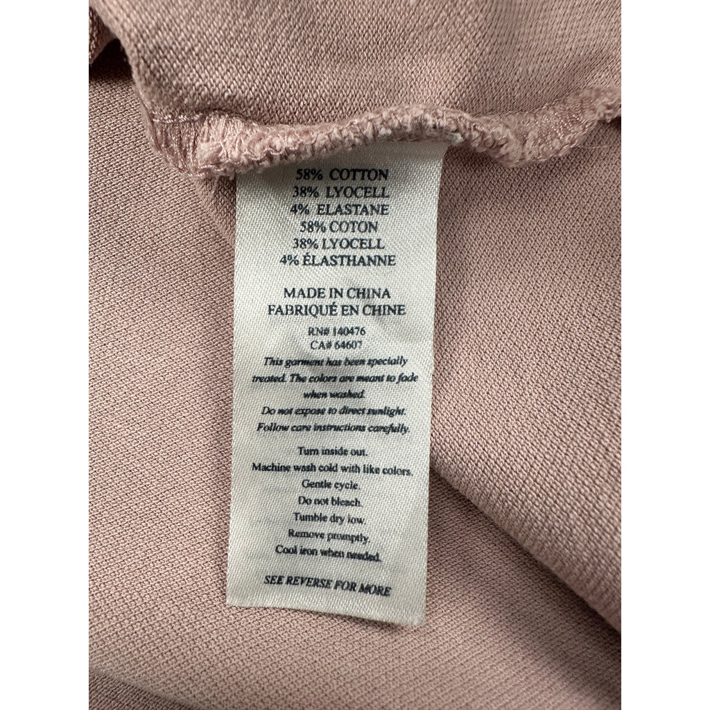 Faherty Sunwashed Pique Polo in Quartz Pink — Size Large // Preowned