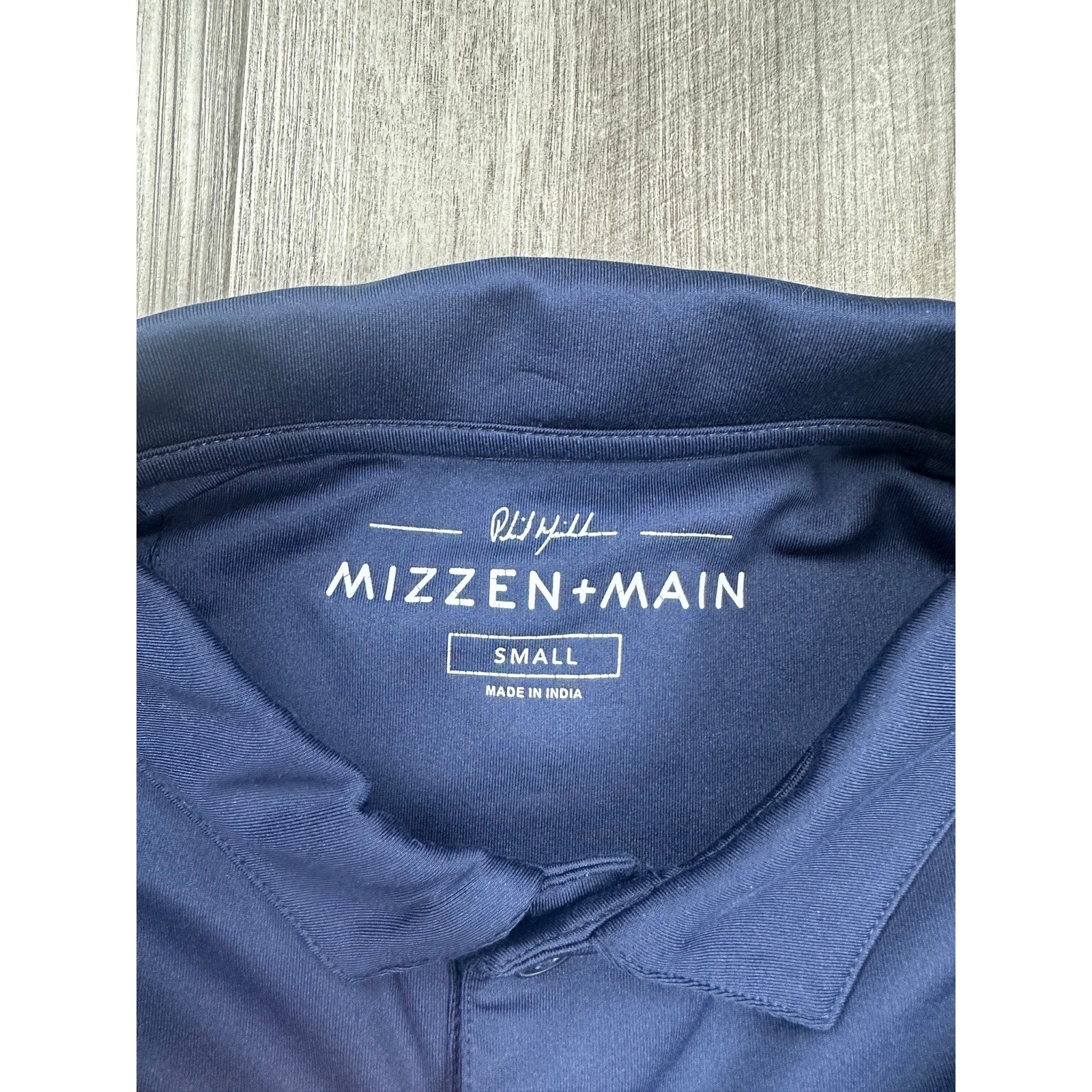 Mizzen+Main Phil Mickelson Performance Golf Polo in Navy — Size Small // Preowned