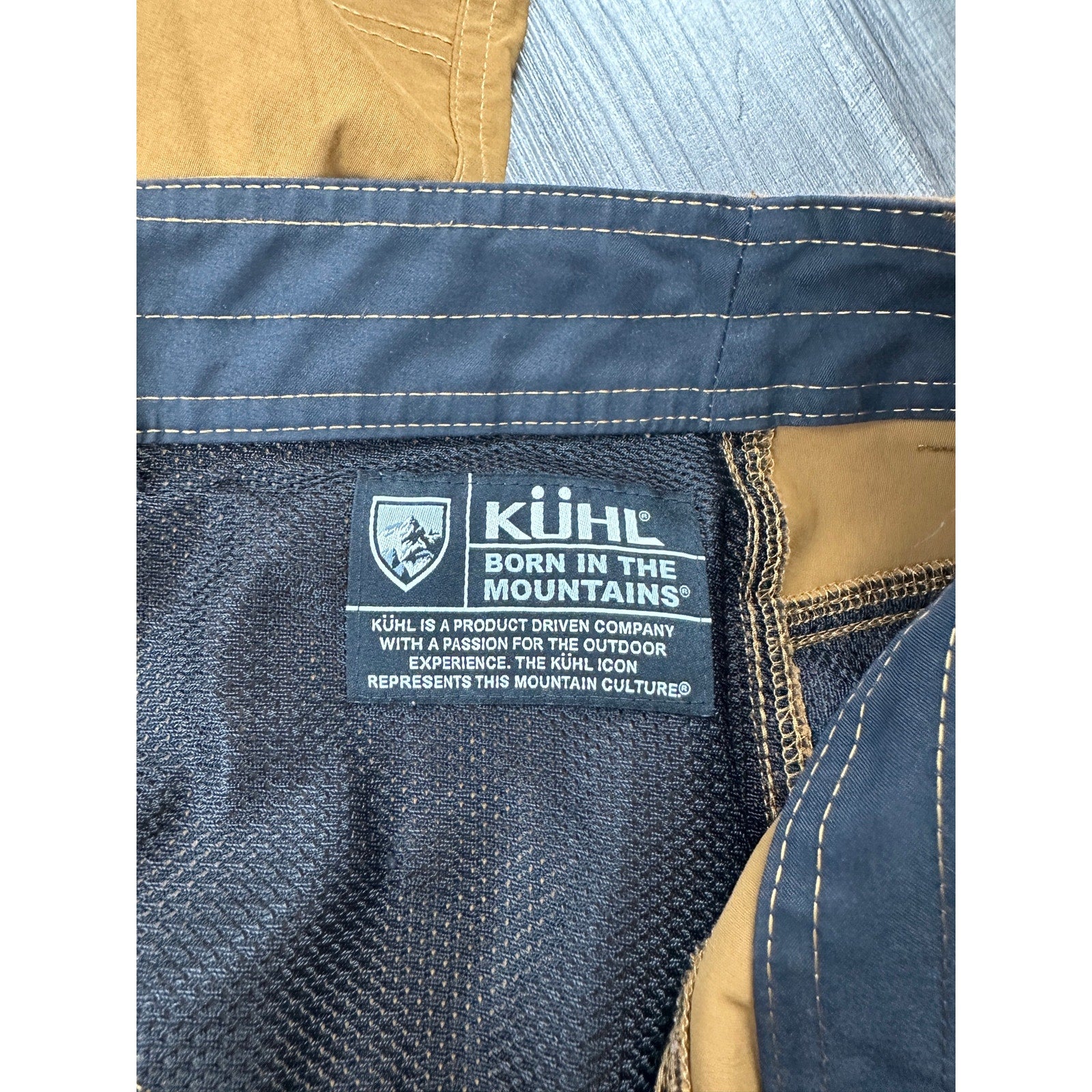 Kuhl Renegade Rock Performance Pants in Buckskin Orange Khaki — Size 42x32 // Preowned