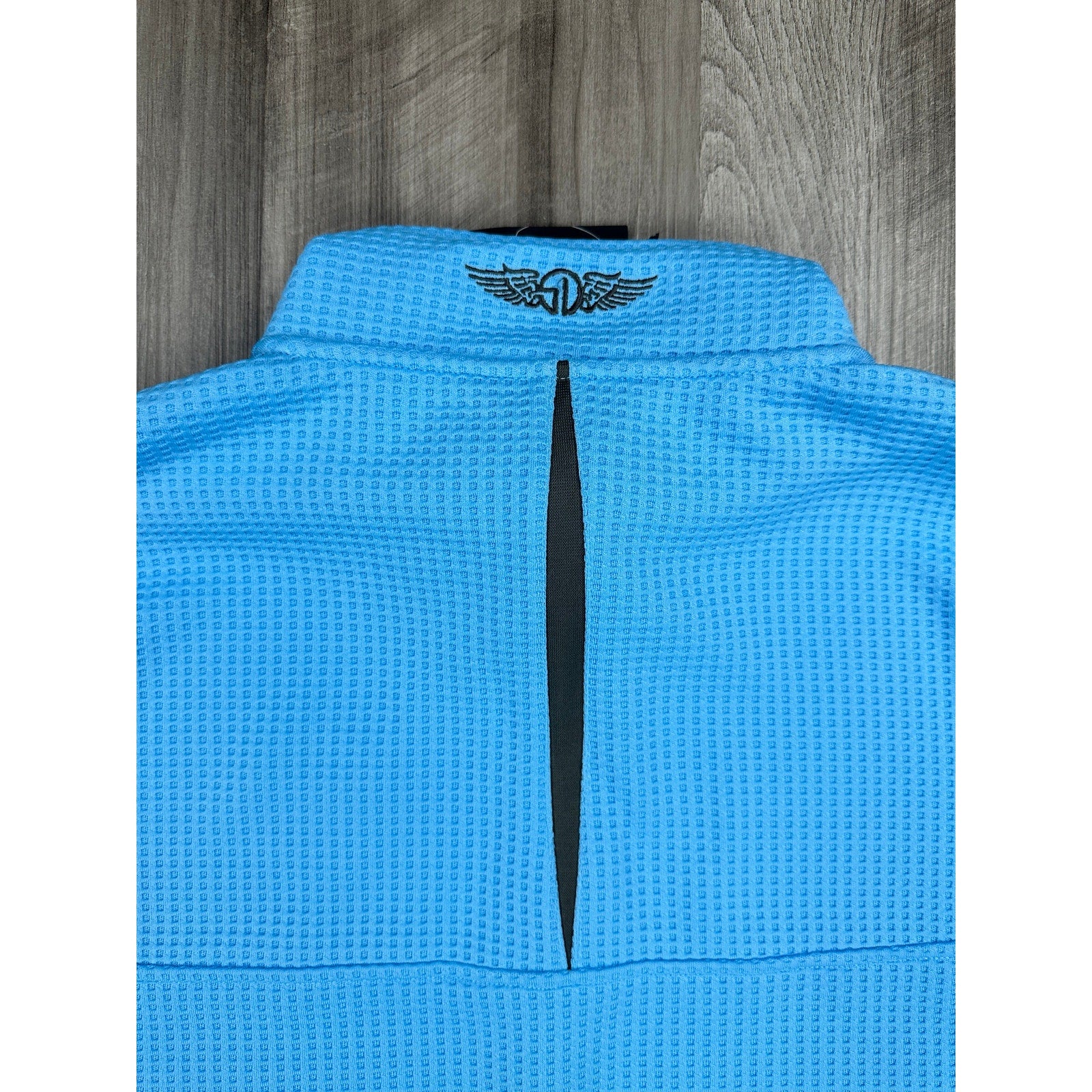 Straight Down Big Horn Golf Optic Quarter Zip Pullover in Alaska Blue — Size XL