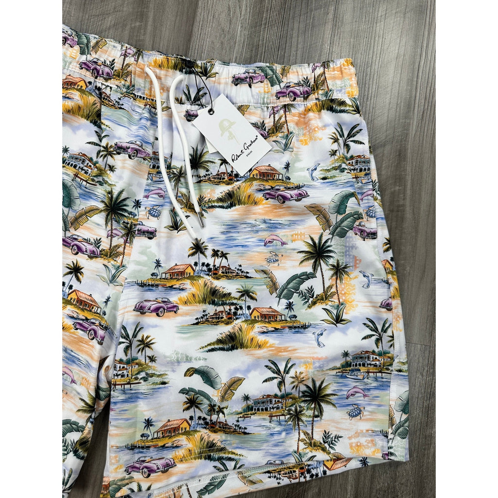Robert Graham Tropical Island Vacation Mode Trunks — Size 2XL