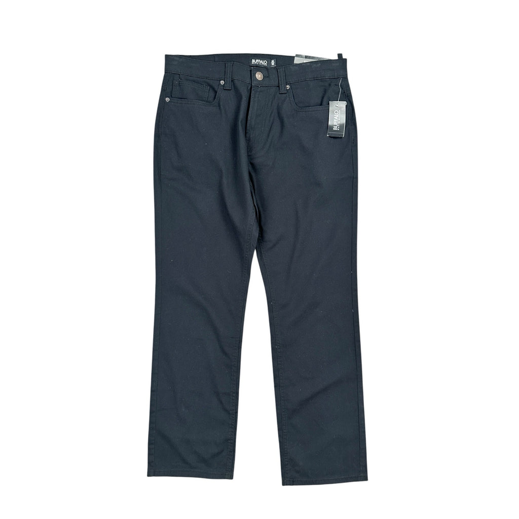 Buffalo David Bitton Straight Six Black Chino Jeans — Size 33x30