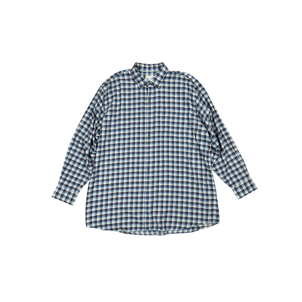 Peter Millar North Bay Crown Cotton Sport Plaid Long Sleeve Button Down Shirt — Size 2XT // Preowned