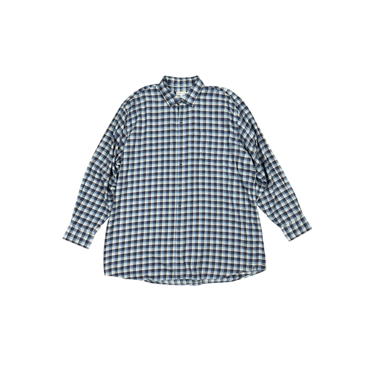 Peter Millar North Bay Crown Cotton Sport Plaid Long Sleeve Button Down Shirt — Size 2XT // Preowned